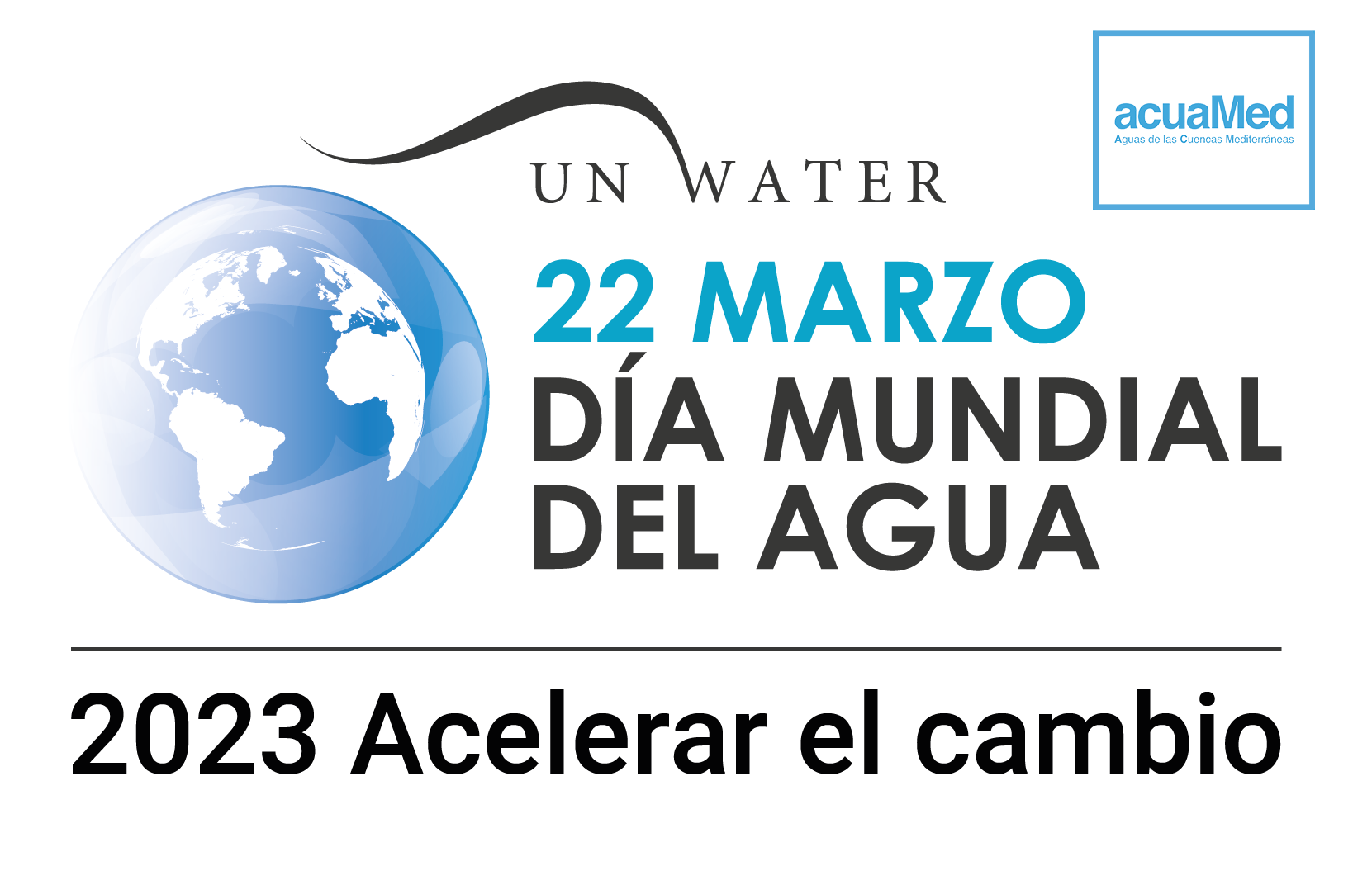 Día Mundial del Agua 2023 Logo Combinado