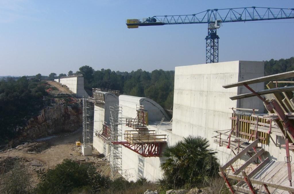 Infraestructuras de prevención de inundaciones en la cuenca media